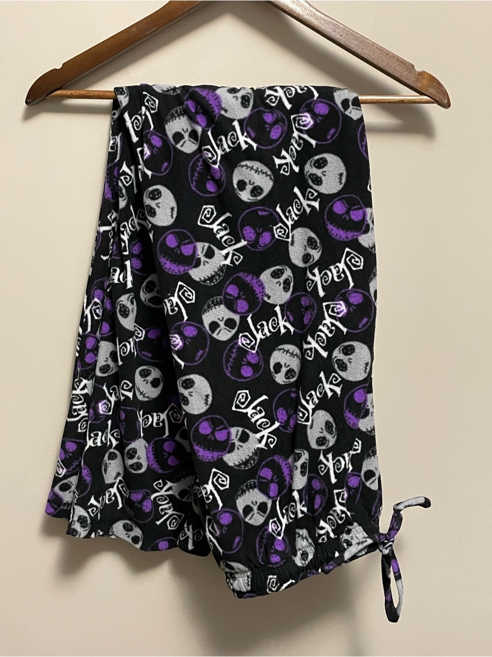 Disney Nightmare Before Christmas Jack Skellington Fleece PJ Pants Men’s Large
